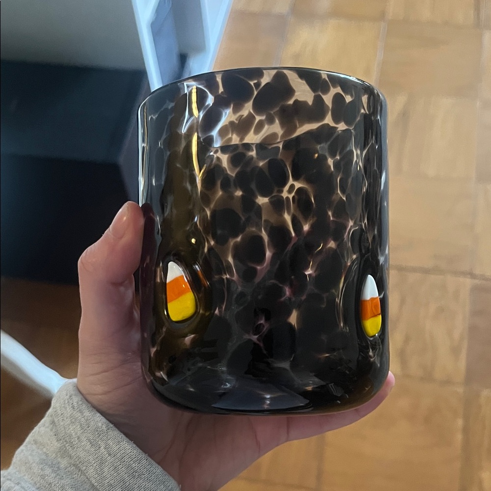 Anthropologie Halloween Speckled Glass